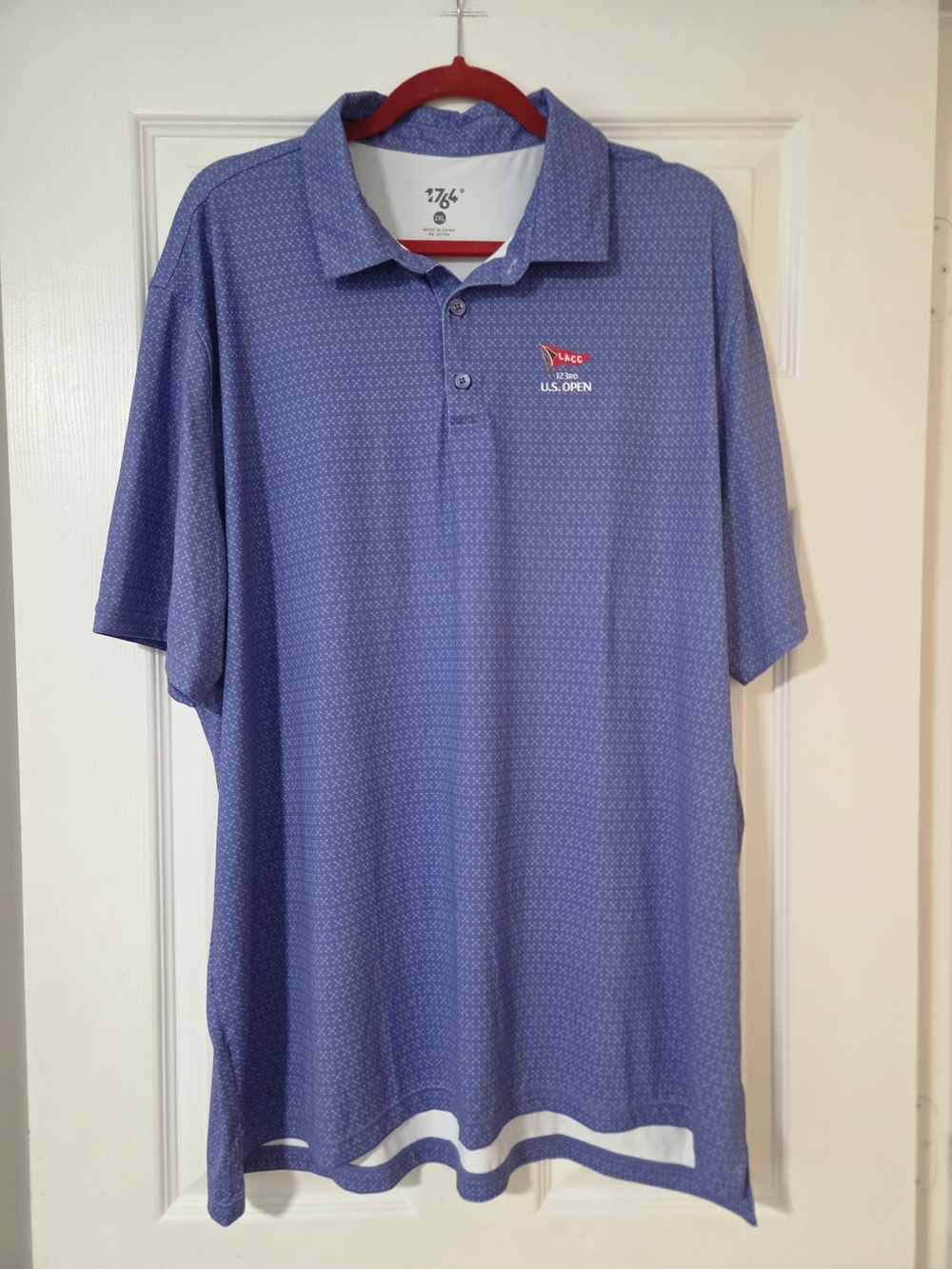 1764 123rd LACC U.S. OPEN Men's Golf Shirt. Sports Golf Commemorative Gear. 2XL